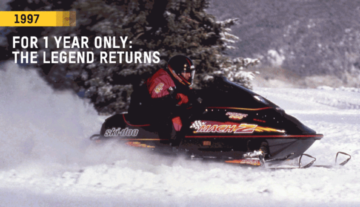 The Mach Z returns as a snow check exclusive sled, this year ONLY!
